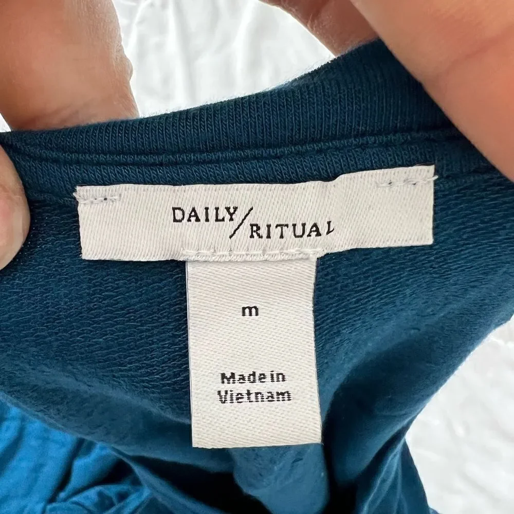 DAILY RITUAL Blue Romper. Size medium. - Picture 7 of 8